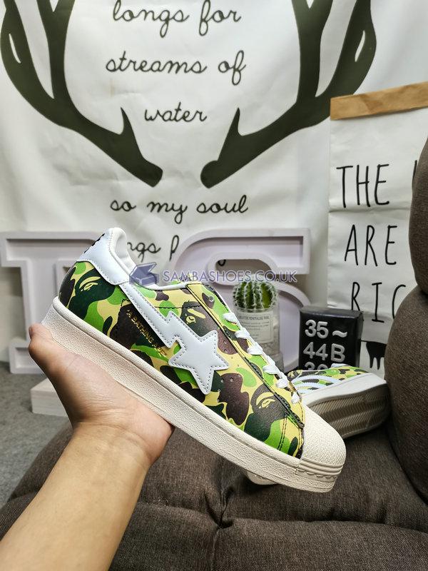 Bape x Adidas Superstar 80s "ABC Camo Green" - Green ABC Camo/White - GZ8981 Classic Originals Shoes