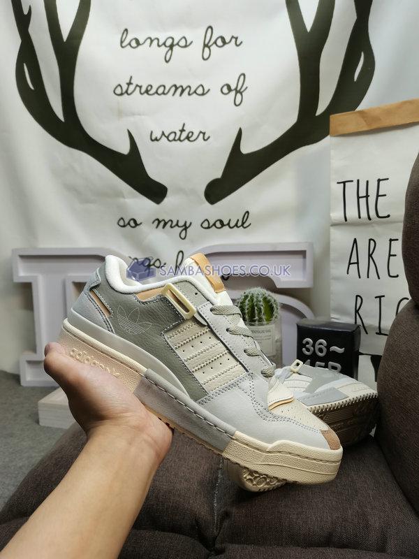 Adidas Forum Exhibit Low "Beige Grey" - Cream/Dark Gray/White/Light Gray - GX4547 Classic Originals Shoes