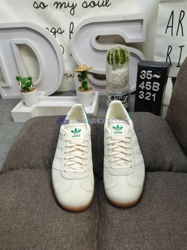 Adidas Gazelle "Wonder White Green" - Wonder White/Cream White/Gum - IF3235 Classic Originals Shoes