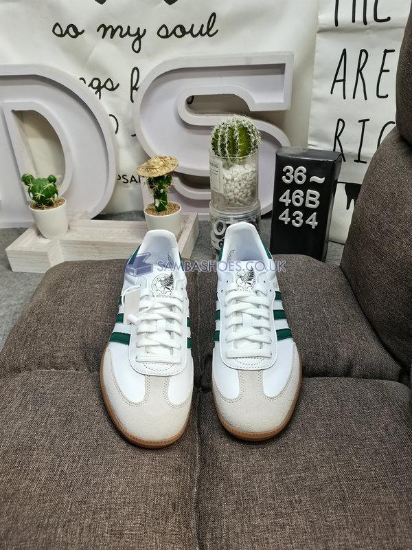 Adidas Samba Team "Mexico" - Cloud White/Collegiate Green/Gum - HQ7036 Classic Originals Shoes