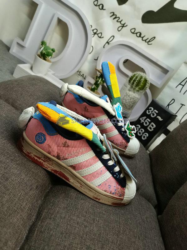 Sean Wotherspoon x Melting Sadness x Adidas Superstar "Pink White Blue" - Pink/White/Blue - IH7626 Classic Originals Shoes