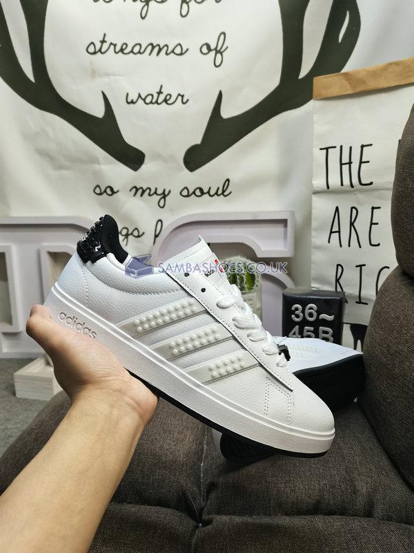 Adidas LEGO x Grand Court 2.0 "White Black" - Cloud White/Cloud White/Black - GW7178-3 Classic Neo Shoes