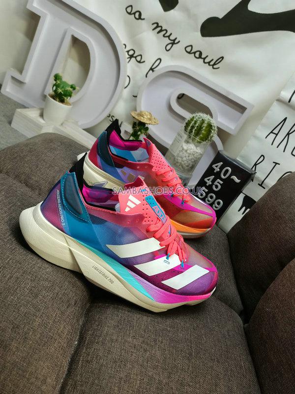 Adidas Adizero Adios Pro 3 "Signal Pink" - Signal Pink/Cloud White/Signal Cyan - GW7258 Classic Running Shoes