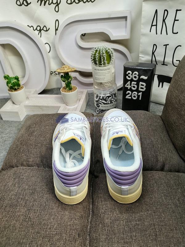 Adidas Centennial 85 Low "Crystal White Silver Violet" - Crystal White/Silver Violet/Bold Gold - ID1812 Classic Originals Shoes