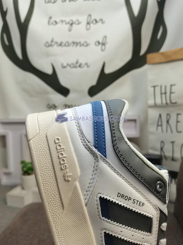 Adidas Drop Step Low "White Grey Blue" - Footwear White/Grey Four/Crew Blue - IE1910 Classic Originals Shoes