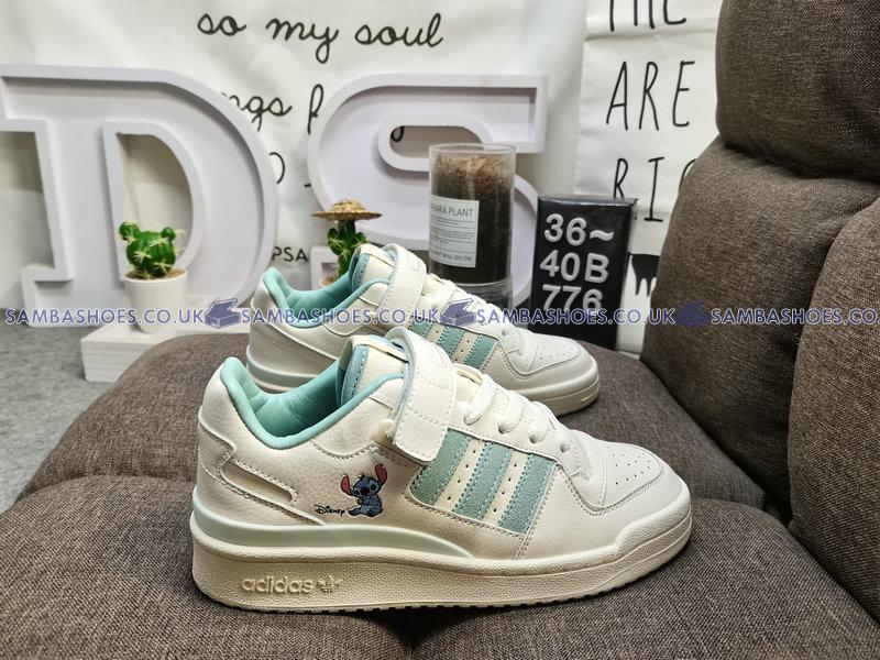 Disney x Adidas Forum Low Stitch - Off-White/Hazy Green - HQ6374 Classic Originals Shoes Buy Online Disney x Adidas Forum Low Stitch - Off-White/Hazy Green - HQ6374 Classic Originals Shoes Buy Online