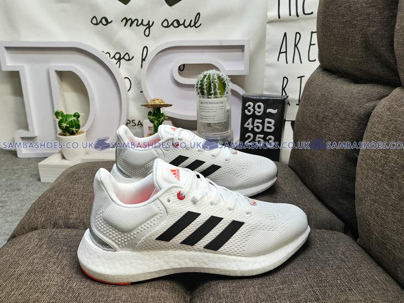 Adidas PureBoost 21 White Solar Red  - Cloud White/Core Black/Solar Red - GY5099 Classic Running Shoes Buy Online Adidas PureBoost 21 White Solar Red  - Cloud White/Core Black/Solar Red - GY5099 Classic Running Shoes Buy Online