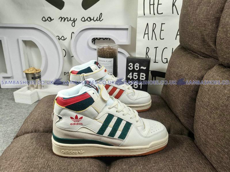 Adidas Forum 84 High Bucks - Cream White/Collegiate Green/Red - GX9055 Classic Originals Shoes Buy Online Adidas Forum 84 High Bucks - Cream White/Collegiate Green/Red - GX9055 Classic Originals Shoes Buy Online