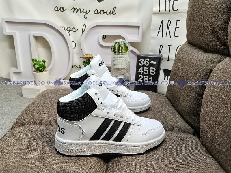 Adidas Hoops 2.0 Mid White Black - Cloud White/Core Black/Core Black - BB7208 Classic Neo Shoes Buy Online Adidas Hoops 2.0 Mid White Black - Cloud White/Core Black/Core Black - BB7208 Classic Neo Shoes Buy Online