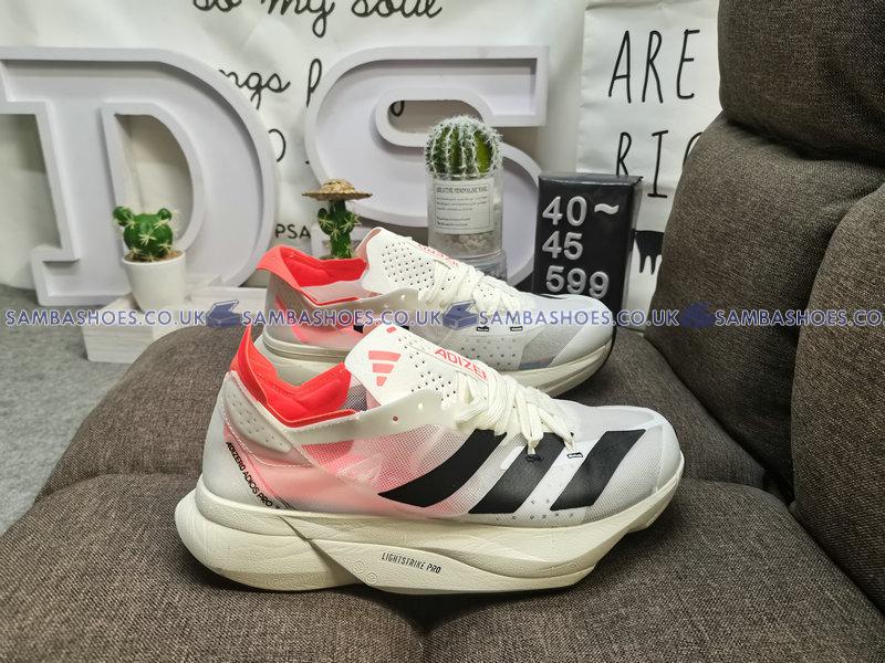 Adidas Adizero Adios Pro 3 White Black Solar Red - Cloud White/Carbon/Solar Red/Black - GX6261 Classic Running Shoes Buy Online Adidas Adizero Adios Pro 3 White Black Solar Red - Cloud White/Carbon/Solar Red/Black - GX6261 Classic Running Shoes Buy Online