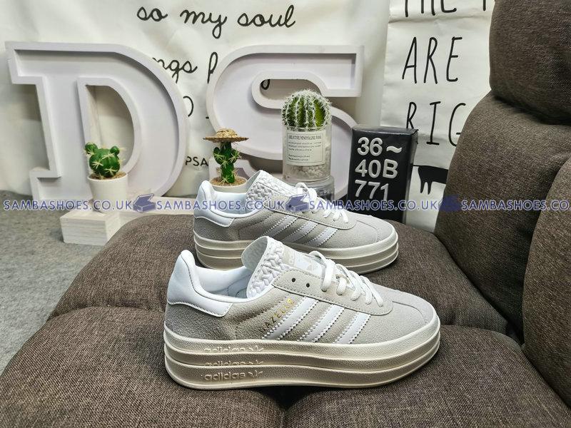 Adidas Gazelle Bold Grey White  - Grey Two/Cloud White/Core White - HQ6893 Classic Originals Shoes Buy Online Adidas Gazelle Bold Grey White  - Grey Two/Cloud White/Core White - HQ6893 Classic Originals Shoes Buy Online