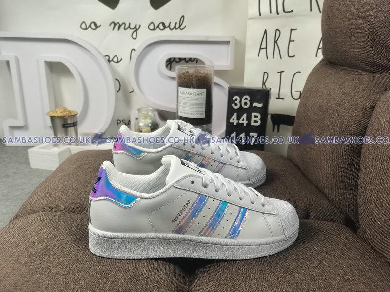 Adidas Superstar J Iridescent  - Footwear White/Footwear White/Metallic Silver - AQ6278 Classic Originals Shoes Buy Online Adidas Superstar J Iridescent  - Footwear White/Footwear White/Metallic Silver - AQ6278 Classic Originals Shoes Buy Online