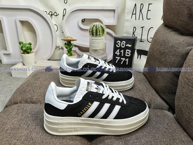 Adidas Gazelle Bold Black White - Core Black/Cloud White/Core White - HQ6912 Classic Originals Shoes Buy Online Adidas Gazelle Bold Black White - Core Black/Cloud White/Core White - HQ6912 Classic Originals Shoes Buy Online