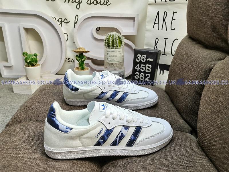 Adidas Samba Tie Dye White - Cloud White/Royal Blue/Cloud White - GZ7039 Classic Originals Shoes Buy Online Adidas Samba Tie Dye White - Cloud White/Royal Blue/Cloud White - GZ7039 Classic Originals Shoes Buy Online