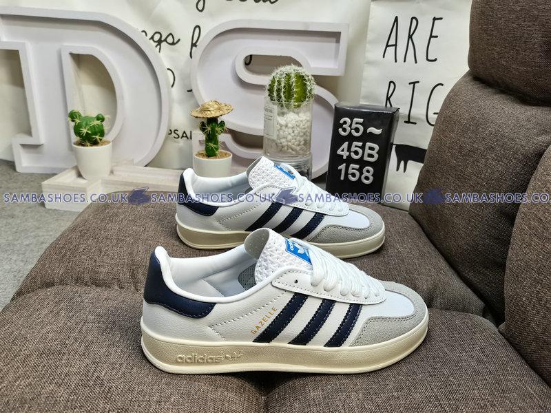 Adidas Gazelle Indoor White Navy - White/Navy/Grey - FV1242 Classic Originals Shoes Buy Online Adidas Gazelle Indoor White Navy - White/Navy/Grey - FV1242 Classic Originals Shoes Buy Online