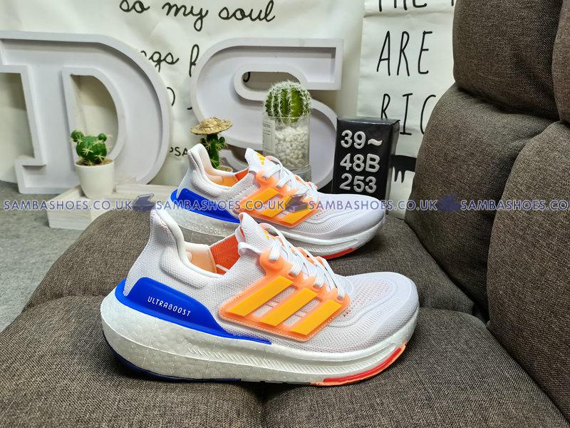 Adidas UltraBoost Light White Solar Gold - Cloud White/Solar Gold/Lucid Blue - HQ6352 Classic Running Shoes Buy Online Adidas UltraBoost Light White Solar Gold - Cloud White/Solar Gold/Lucid Blue - HQ6352 Classic Running Shoes Buy Online