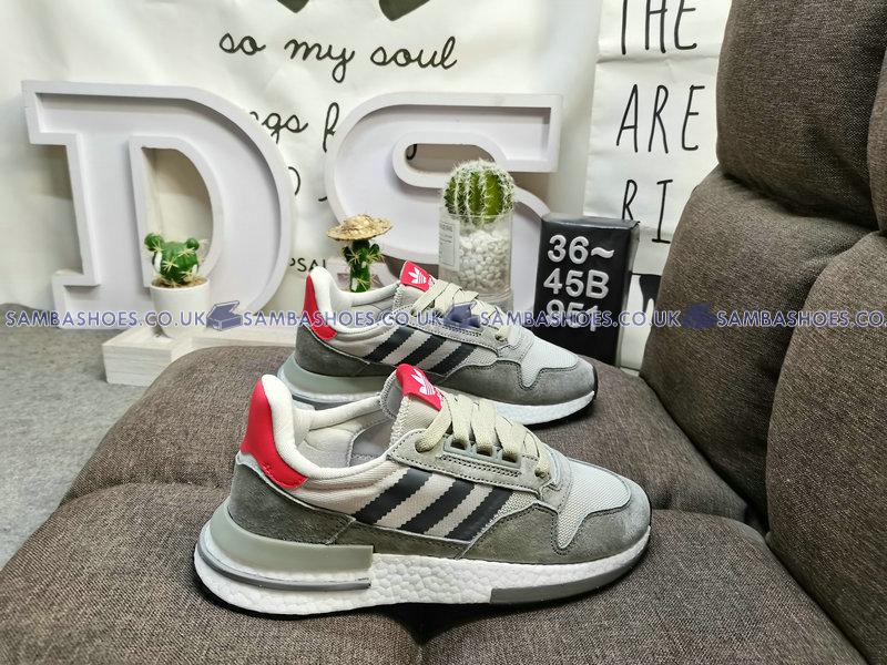 Adidas ZX 500 Boost Grey - Grey/White/Scarlet - B42204 Classic Originals Shoes Buy Online Adidas ZX 500 Boost Grey - Grey/White/Scarlet - B42204 Classic Originals Shoes Buy Online