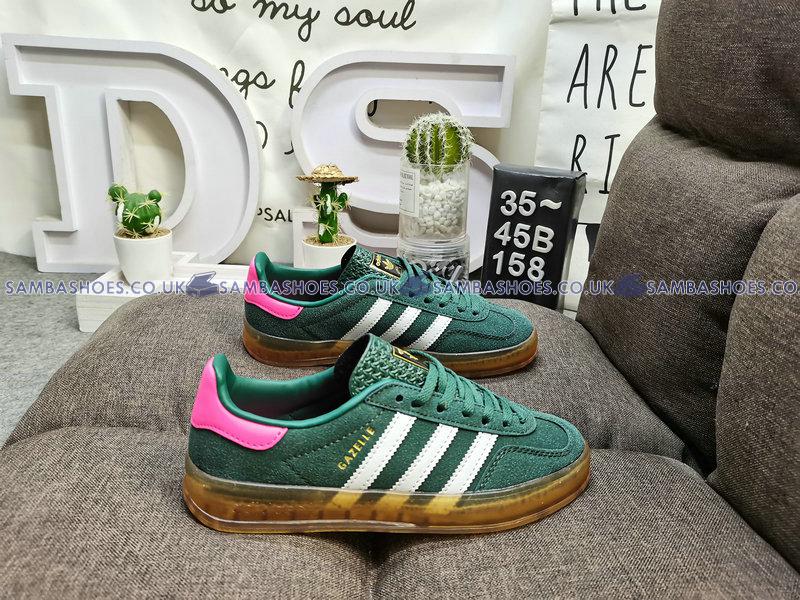 Adidas Gazelle Indoor Collegiate Green Pink - Collegiate Green/Footwear White/Lucid Pink - IG5929 Classic Originals Shoes Buy Online Adidas Gazelle Indoor Collegiate Green Pink - Collegiate Green/Footwear White/Lucid Pink - IG5929 Classic Originals Shoes Buy Online